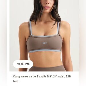 Set Active Sportbody sporty pipe leggings, and sporty strap bra SET- both Small